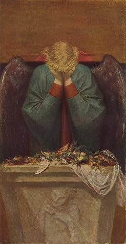 Pintura el ángel afligido de Watts, cuadro moderno para transformar paredes vacías