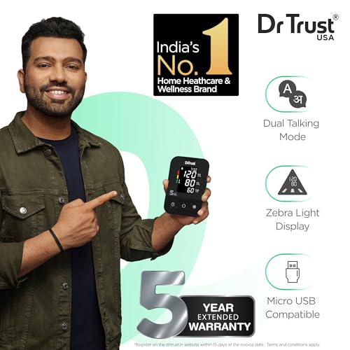 Dr Trust Smart Automatic Digital Blood Pressure Monitor BP Machine 101 (Black)