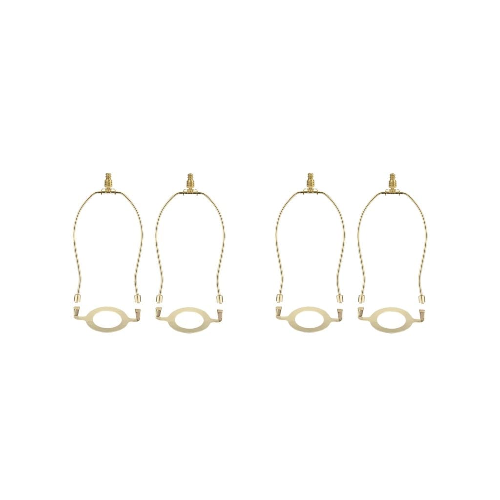 2 Set of 2 Pieces Lamp Shade Harp Holder E26 Light Fitting Harps for Table/Floor Lamp Gold, 20.3cm