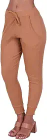 Calça Jogger Canelada Inverno Feminina Comfy Vera