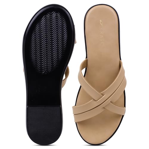 Image of TRASE Casual Stylish Flats Sandals For Women - Sandals For Women Stylish - Women's Sandals - Flat Sandal - Flats For Girls - Sandals For Girls - Ladies Sandal (46039)