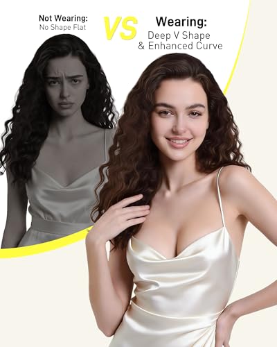 Image of Niidor Adhesive Bra Strapless Ultra Sticky Invisible Push up Silicone Bra Multiple Colors Sizes Reusable for Backless Dress