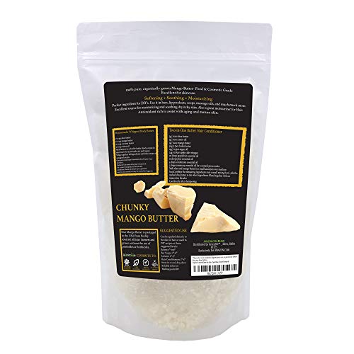 GreenIVe - 100% Pure Mango Butter- All Natural - Fresh Sourced - Exclusively on Amazon (1 Pound Crumble)