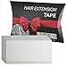 Produktbild Fidentia Hair Extension Tape | 60 Klebestreifen für Tape-In Haarverlängerung, Tressen und Haarteile | transparent - Stärke: Super-Tape | 4cm x 0,8cm