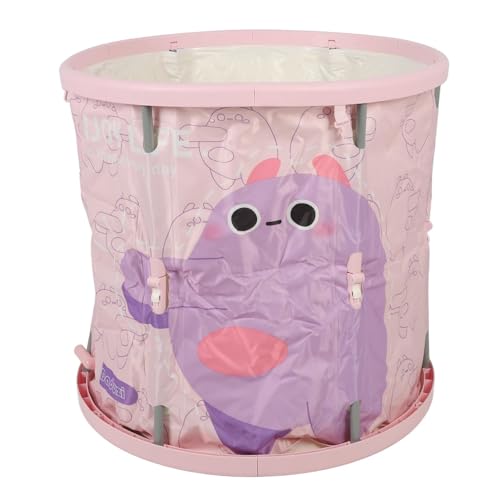 Jectse 多機能折りたたみ式浴槽、子供、大人用汗浴、ポータブル折りたたみ式スパ浴槽、薬用バス、子供用に適し、PVC素材 (大きなお腹の紫)