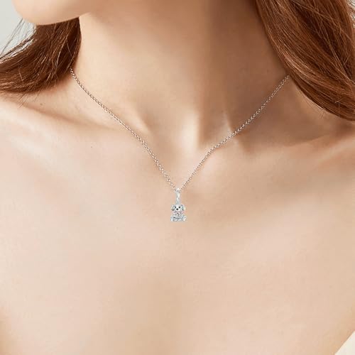 BIZK Hund Charms Anhänger Silber 925 für Armbänder, Kompatibel mit Europäischen Armbändern und Halskette für Frauen