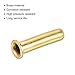 PATIKIL 2.5mm Tube Brass Compression Fittings, 10 Pack Insert Tube Support Compression Sleeve Fitting