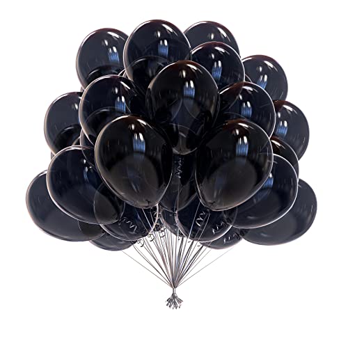 Ballons Noir Ballons de Baudruche,50 PCS 10