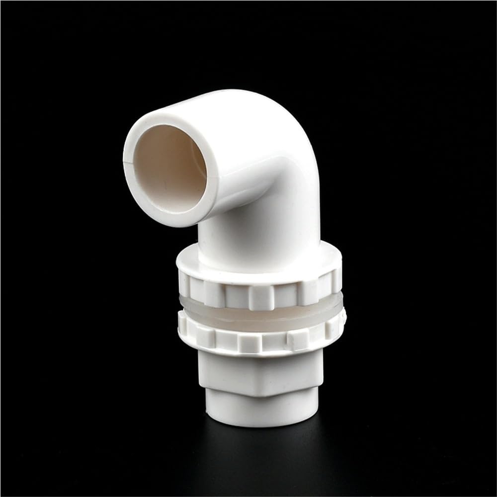 Pipe Drainage Joint 1pc White PVC 90 Degree Elbow/Straight Drainage Connectors, Garden Irrigation Fish Tank Overflow Joints(Green,32mm)