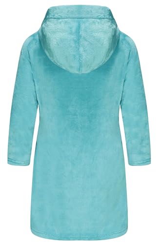 Image of Girls Fleece Robe Boys Hooded Bathrobe Soft Flannel Robe For Kids