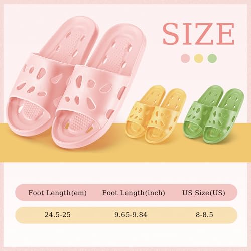 3 Pairs Shower Shoes Bulk Women Men Bathroom Shower Slippers Quick Drying Non Slip for Home Pool Beach Indoor2