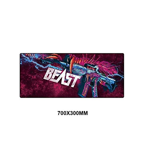 Mouse mat de ordenador diseñado para juego fluido en teclado de goma grande