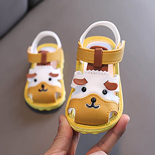 Infant Boys Girls Cartoon Dog Sandals for Outdoor Walking Anti Slip Closed Toe Soft Sole Slip On Summer Beach Shoes3