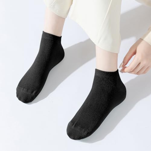 Image of MUQU Socks for Women Ankle - 6 /10 Pairs Low Cut Thin Athletic Cotton Casual Socks Mesh Breathable for Summer