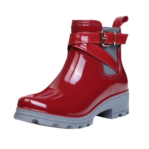 BORAMAX Tall rain Boots for Women and Waterproof Garden Shoes, Anti-Slipping Rainboots for Ladies Stylish Light Car Wash Footwear for Lawn Care, Gardening - Main Image