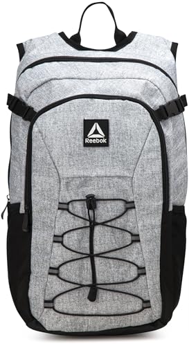 Sac à dos Reebok d'école léger avec fermeture éclair et compartiments spacieux noir