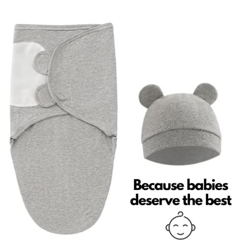 Swaddle King Easy Swaddle Wraps With Matching Hats, Pack Of 6 (3 Wraps + 3 Hats), Cotton Knit Baby Wrap, Newborn Wearable Swaddle Sleep Sack, Size 0-3 Months, Small #TOP3