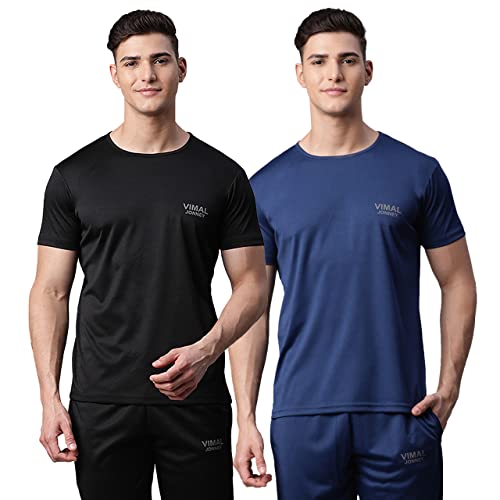 Image of Mack Jonney Men Round Neck Polyster Regular Fit T-Shirt