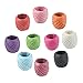 Sonwaha 10PCS Rafia Natural,Cinta Raso Colores,Cuerda Manualidades de Rafia Papel para Pajita Papel Regalo Candy Caja de Embalaje de Cuerda Rafia Cuerda Decoración para Boda Fiesta Flores Wraping