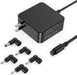 IWEHERET 65W Universal Charger Compatible with Asus Laptop Series Include Vivobook Zenbook Chromebook with 5 Different Round Tip Connect Size Power Supply 65W 45W 33W