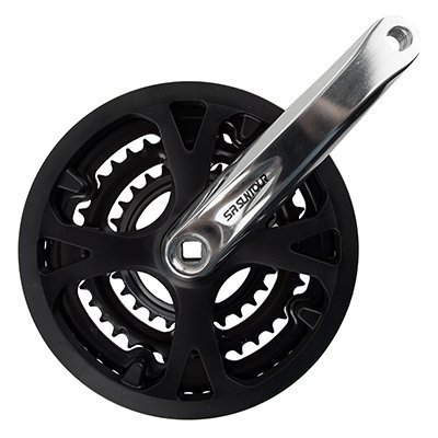 Sr Suntour XCC Crankset, 175x483828, Silver