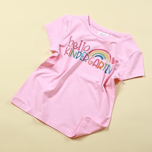 Image of First Day of Kindergarten Shirt First Day of School Gifts for Kids Kindergarten Shirts for Girls T-Shirt Top