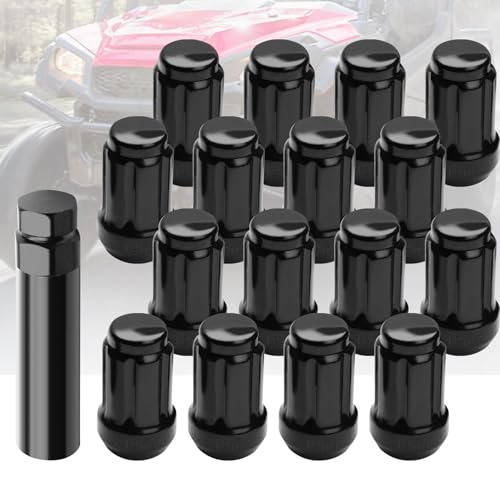 Image of Wheel Lug Nuts Fit for RZR 1000 XP | Fit for RZR 900 Trail /S /Xc | Fit for Ranger | Fit for General 1000 | Fit for RZR Turbo /Turbo S | Fit for Honda Poineer 500 /700 /1000, 17-PC Set (12 mm x 1.5)