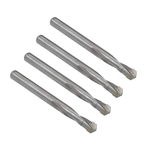 Image of sourcing map Cemented Carbide Twist Drill Bits 9.5mm Metal Drill Cutter for Stainless Steel Copper Aluminum Zinc Alloy Iron 4 Pcs