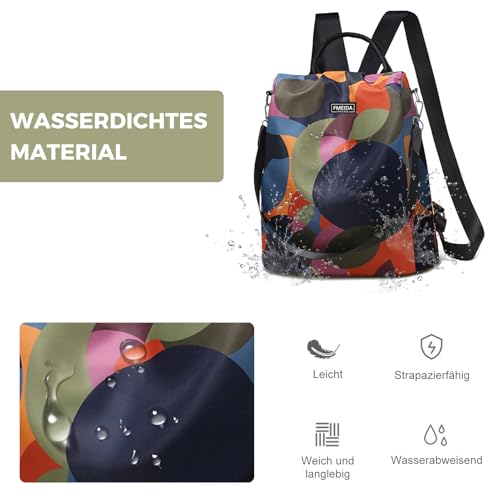 Image of Backpack Purse for Women Anti Theft Travel Bag Convertible Fashion Backpack Casual Shoulder Bag Waterproof Daypack for Hiking