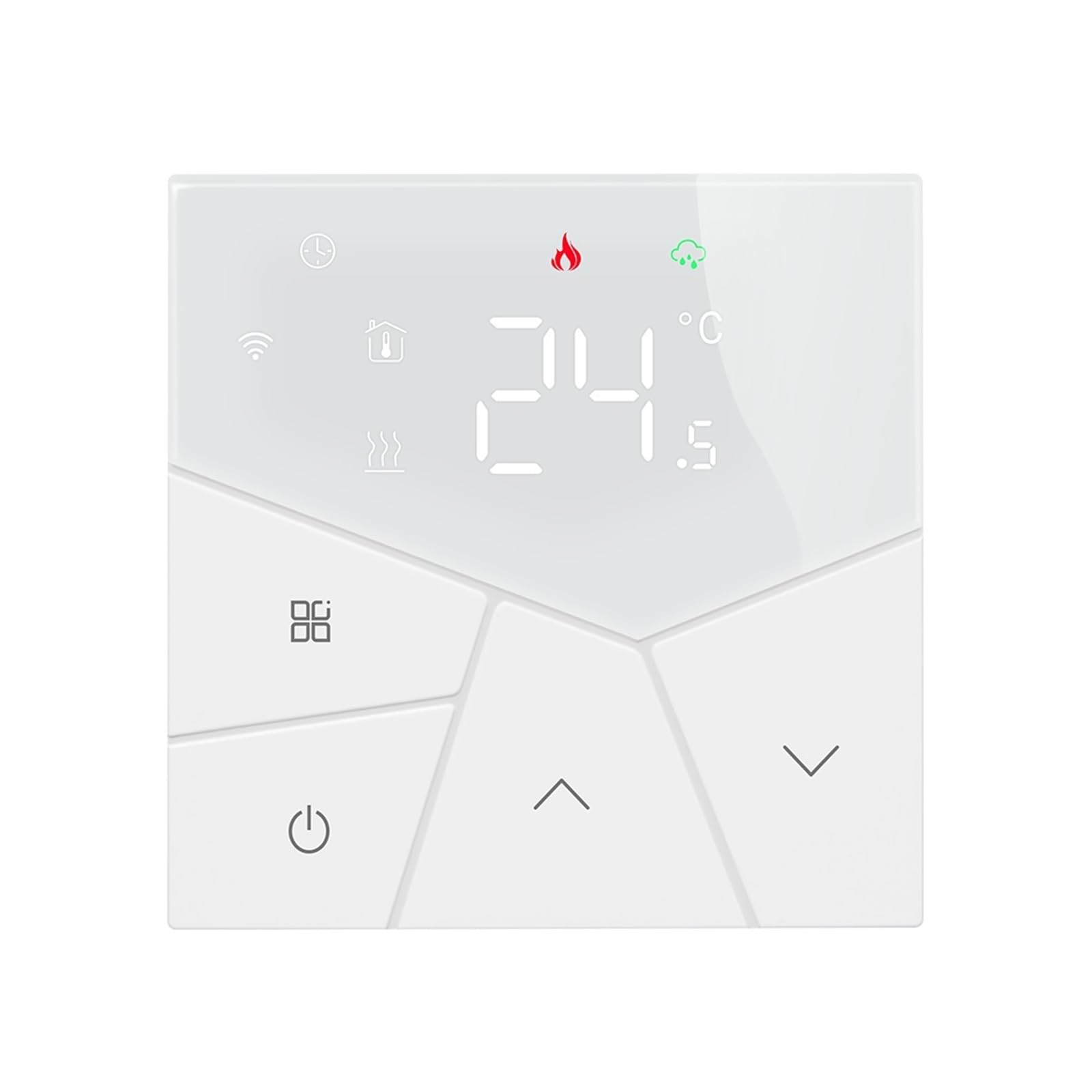 Inteligentny termostat, Termostat Tuya Smart Home Life regulator temperatury Ciepła podłoga Ogrzewanie elektryczne Kocioł gazowy podłogowy z czujnikiem(TGP55W,WP(5A))