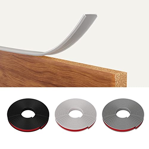 Cinta autoadhesiva para bordes de muebles en forma de U, 16mm * 3 metros de cinta para bordes de muebles de PVC flexible y plegable para bordes de armarios Cover