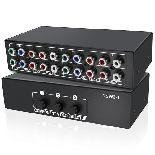 Questo convertitore YPbPr 3 in 1 out 1080P è adatto per collegare dispositivi come lettori LD, lettori VCD, lettori DVD, videoregistratori, console PS3, sistemi di gioco e altre apparecchiature video. Il selettore è comunemente utilizzato in vari scenari professionali, inclusi ambienti didattici multimediali, negozi al dettaglio televisivi e impostazioni di visualizzazione pubblicitaria.