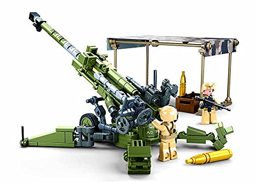 Sluban- Modell Bricks-M777 Howitzer 258 Stück, M38-B0890, Mehrfarbig