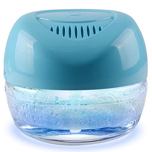 Image of Purifier Air Washer, Air Fresher Aroma Diffuser Odor for Smokers, Dust, Mold, Home and Pets, Air Cleaner with Night Light, Super Quiet and Safety (Blue)