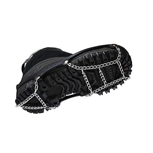 ICEtrekkers Shoe Chains (1 Pair), Medium (Men's 6.5-9/Women's 7.5-10), Black (6061)