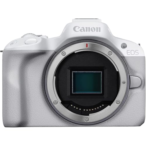 Image of Canon EOS R50 Mirrorless Camera Body Only (White) 5812C002 Bundle with Sandisk 128GB Memory Card, Deco Essentials Camera Bag and Premium Photography Protocol Ebook Digital Download Guide