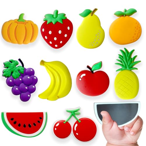 Comparison: Best Fridge Magnets For Toddlers 3 Refrigerator Magnets for Toddlers, Cute Fruit Fridge Magnets for Kids Large Size Toddler Magnets for Refrigerator Full Back Magnets for Babies Ages 3+Gift