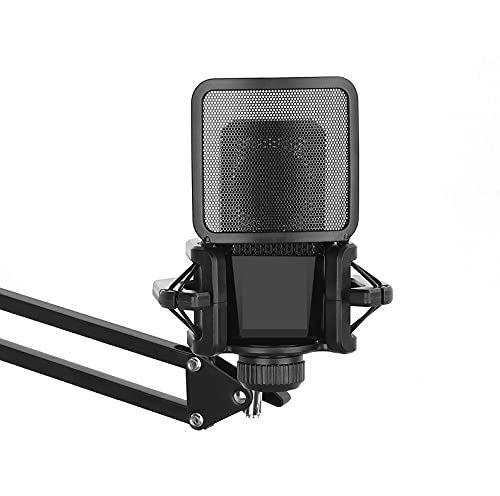 Support micro studio de podcast à la maison avec filtre amovible