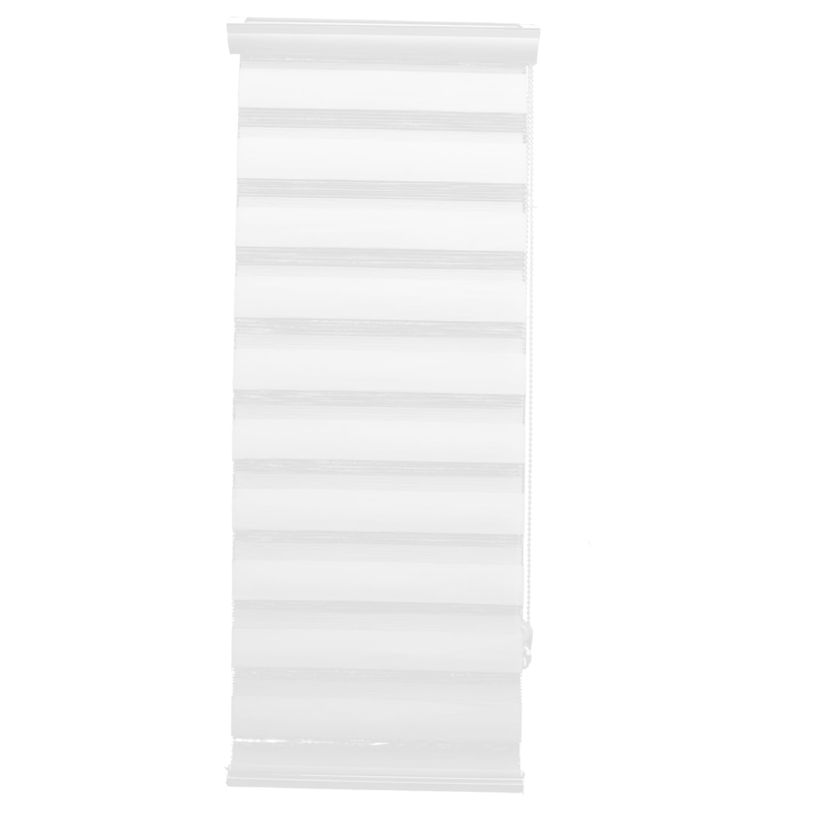Voilage pratique et résistant louver blanc à installation facile sans percer