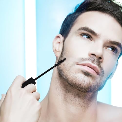 Teñir vello facial y cejas temporalmente con kit de 2 pinceles 5