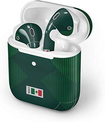 Skinit Decal Audio Skin Compatible with Apple AirPods 2 - Mexico Soccer Flag Design