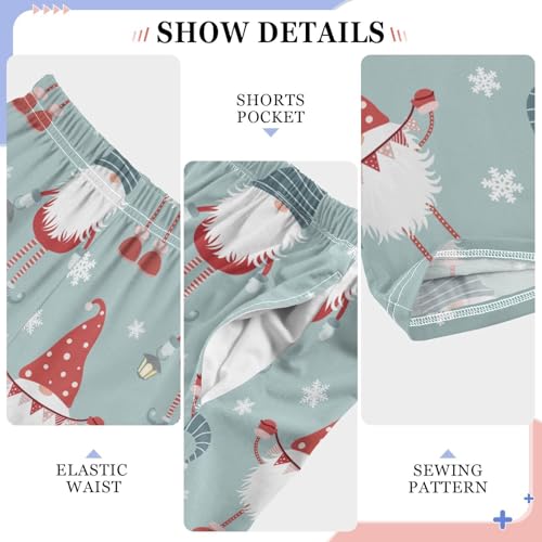 Boys' Pants Gnome Christmas Xmas Funny Long Bottoms Jogger Pants Elastic Waist Trousers with Pockets S-XL4