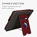kwmobile Case Compatible with Kobo Libra Colour Case - Cover for eReader with Magnetic Closure - Dark Red