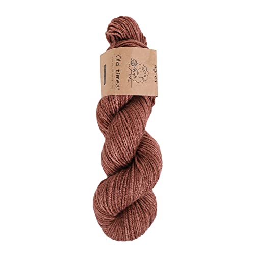 SHIKE 100% Merino Wool Yarn,Super Soft Wool DK Weight Yarn for Knitting and Crocheting,Multicolor Fingering Yarn (JC72-BRONZED, 1 Pack)
