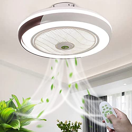 Ventilador de Techo LED con iluminación Luces de Techo vacilables Velocidad de Viento Ajustable Lámpara de Techo de Ventilador Ultra Tranquila Sala de Estar Dormitorio de Comedor de Dormitorio luz de