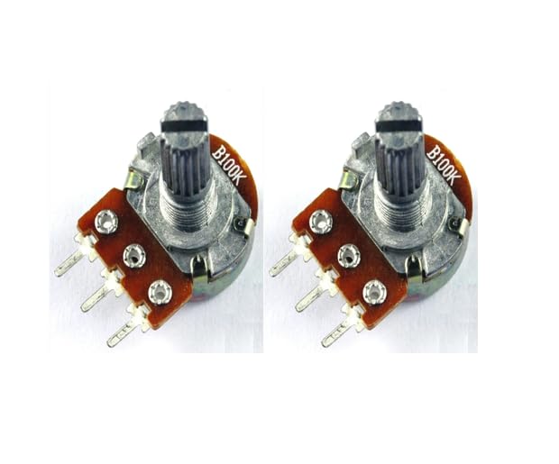 SP B100K ohm single variable resistor Round potentiometer (Pack of 2) (B0CPVX4FHH) Amazon Price History, Amazon Price Tracker