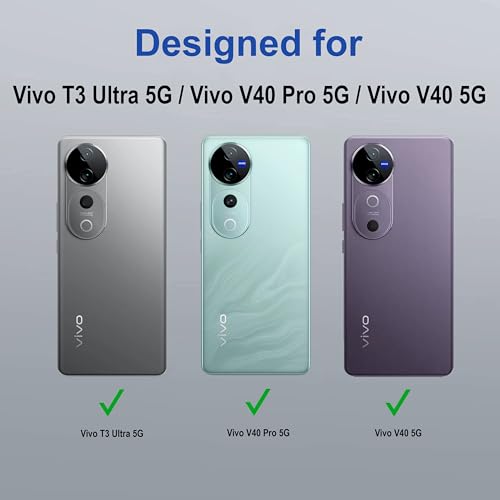 Image of Zapcase Back Case Cover for Vivo T3 Ultra 5G | Compatible for Vivo T3 Ultra 5G Back Cover | Case Cover with Camera Protection | (TPU + PC | Translucent Black)