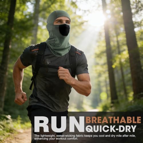 Image of WTACTFUL Breathable Balaclava Face Mask Men, Summer UPF 50+ Sun Protection