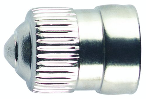 Tru-Flate 38-772-4 Dome Type Valve Cap VC3 Brass Nickel Plt - 4 Pack