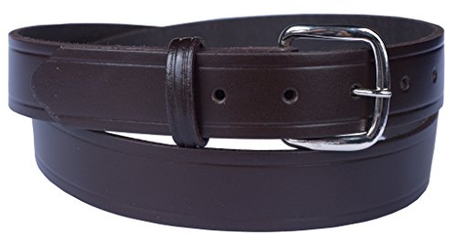 F&L CLASSIC Belt with easy to change buckle 100% Top Grain One Piece Leather,Uniform,1.5